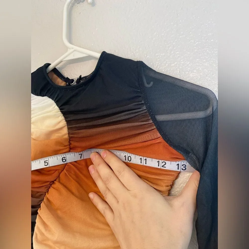 Revolution Tenth House lyrical Dance costume orange ombre EXPANSION TH25222 LC